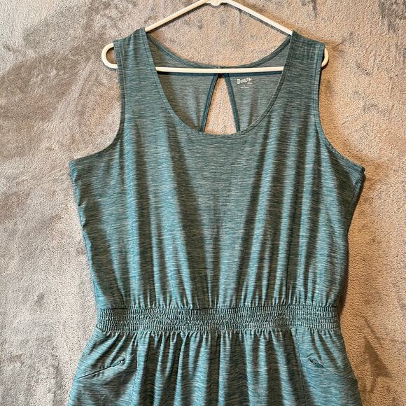 Duluth Armachillo Cooling Knit Dress‎ Size Large Teal UPF 40 - Picture 4 of 8